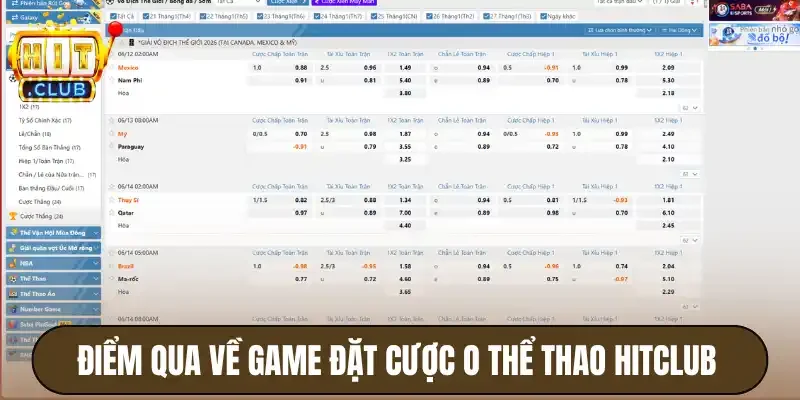 Điểm qua về game đặt cược o thể thao Hitclub