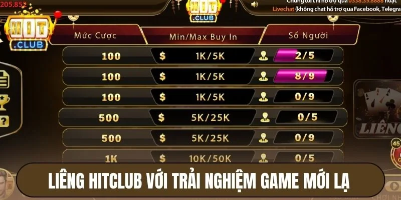 Liêng Hitclub với trải nghiệm game mới lạ