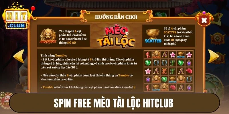 Spin Free Mèo Tài Lộc Hitclub